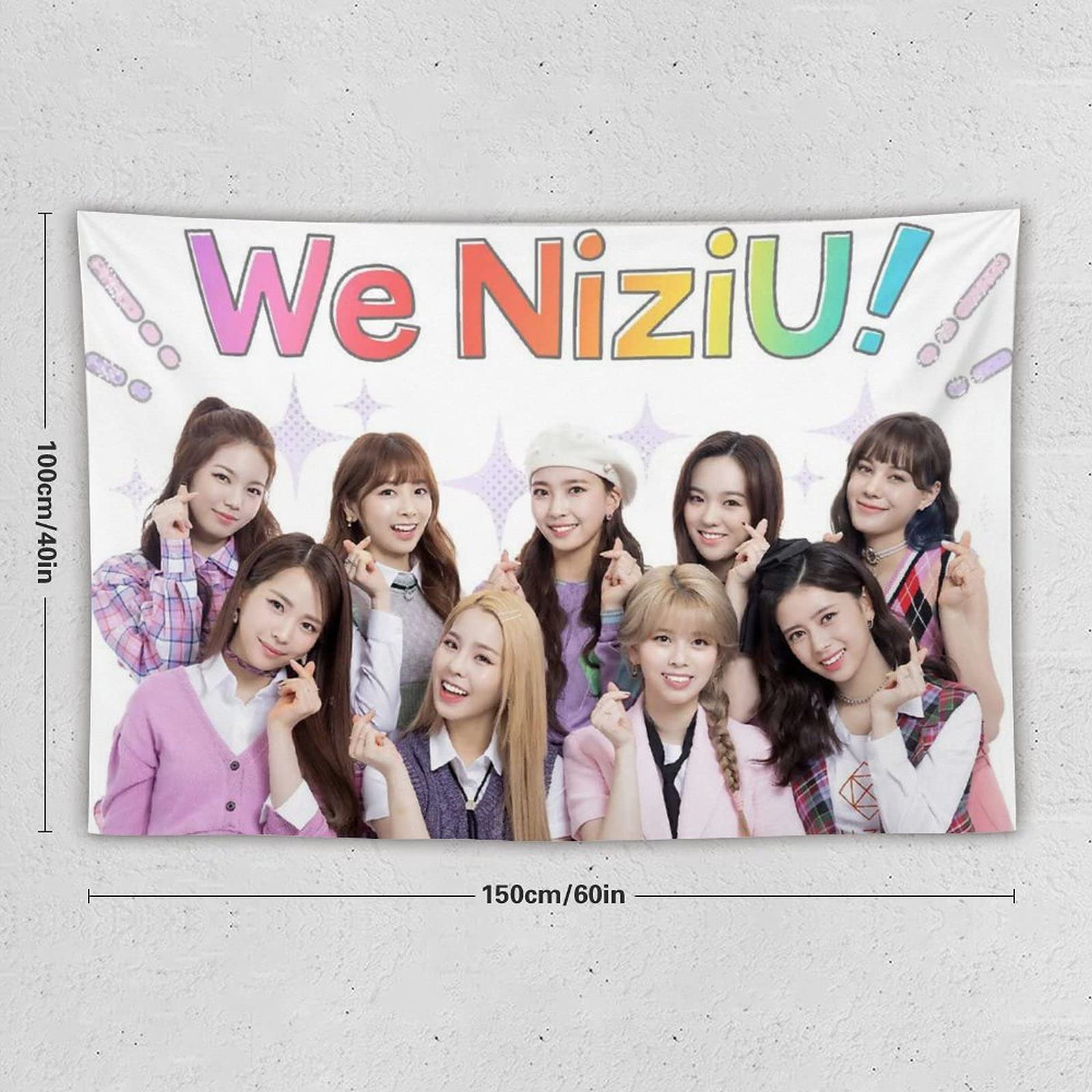 Amazon.co.jp: NiziUニジュータペストリー人気キャラクターインテリア